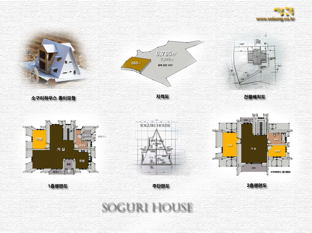 소구리하우스 건축설계 프리젠테이션 패널(presentation panel)